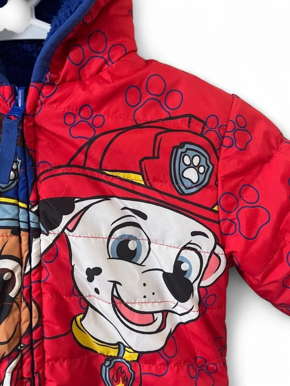 Toddler Boy 2T Paw Patrol Quilted Puffer Winter Jacket Toddler Coat Hood Zip Up